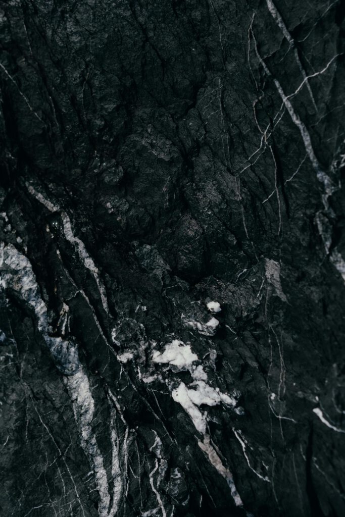 Close up shot of a gray rock