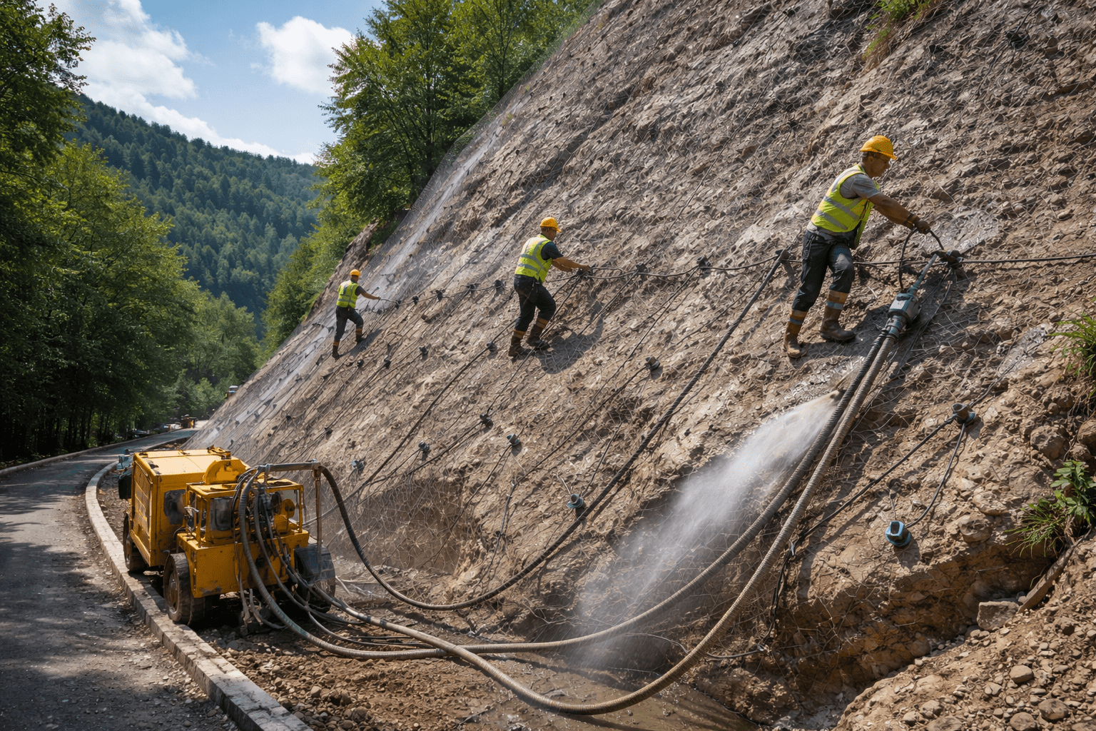 slope stabilization grouting
