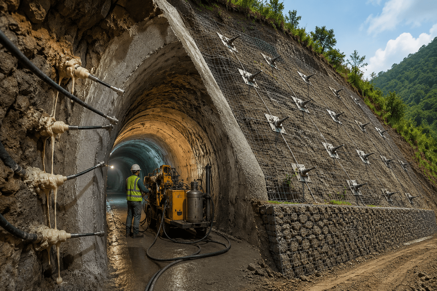 Contact grouting
